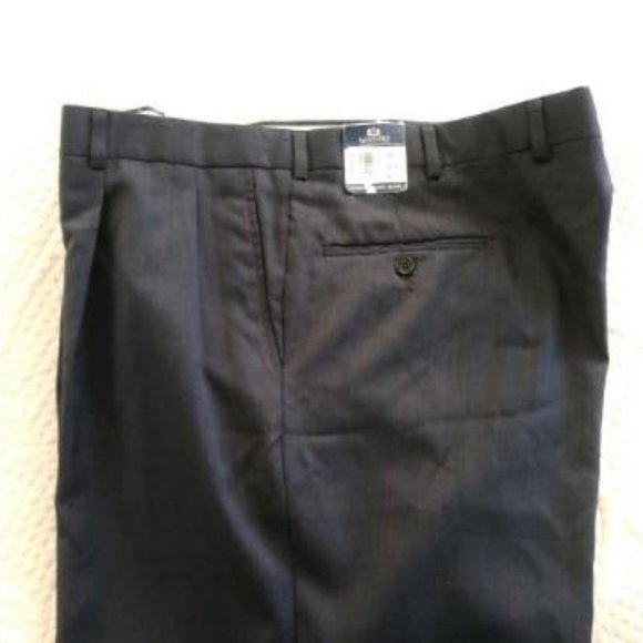 NWT - Stafford Navy Suit Pants - Picture 1 of 11